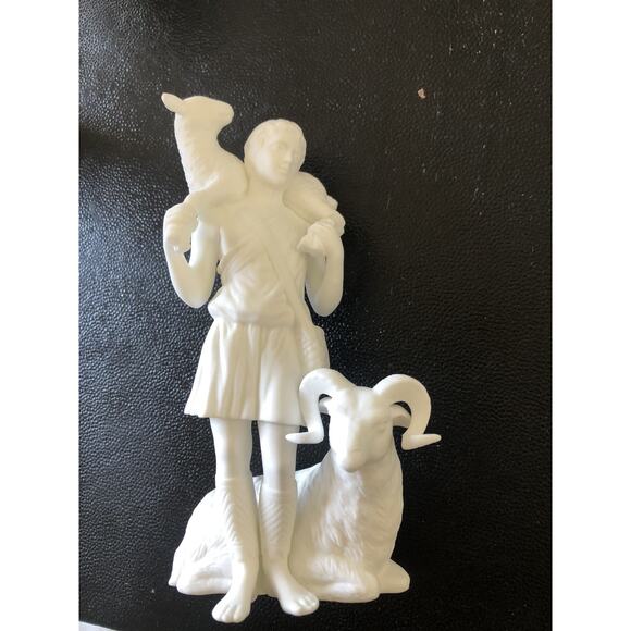 Lenox The Nativity Porcelain Figurine Set The Shepherds Of Bethlehem W/Ram VTG - Picture 1 of 4